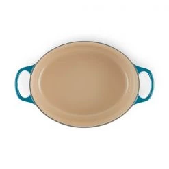 Le Creuset Deep Teal Stoneware 23cm Oval Casserole -POTS & PANS Sales 2022 21178236422430 Le Creuset 23cm Deep Teal Oval Casserole 4