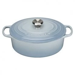 Le Creuset Signature Coastal Blue Cast Iron 29cm Oval Casserole