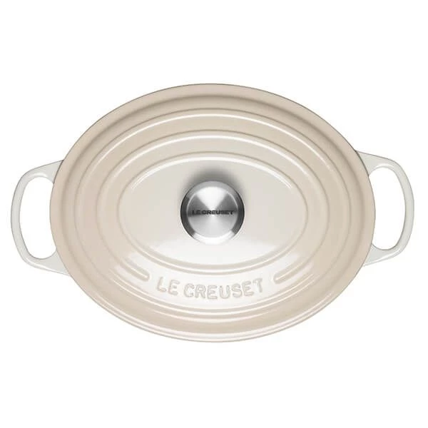 Le Creuset Signature Meringue Cast Iron 29cm Oval Casserole 4 Le Creuset Signature Meringue Cast Iron 29cm Oval Casserole - Image 2