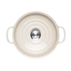 Le Creuset Signature Meringue Cast Iron 26cm Shallow Casserole -POTS & PANS Sales 2022 21180267164430 Le Creuset Signature Cast Iron Shallow Casserole 26cm Meringue 1