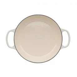 Le Creuset Signature Meringue Cast Iron 26cm Shallow Casserole -POTS & PANS Sales 2022 21180267164430 Le Creuset Signature Cast Iron Shallow Casserole 26cm Meringue 2