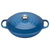 Le Creuset Signature Marseille Blue Cast Iron 30cm Shallow Casserole -POTS & PANS Sales 2022 211803020 Le Creuset Signature Marseille Shallow Casserole 30cm 1