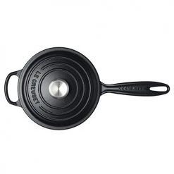 Le Creuset Signature Satin Black Cast Iron 16cm Saucepan -POTS & PANS Sales 2022 211811600 LC Signature Cast Iron Saucepan 16cm Satin Black 2