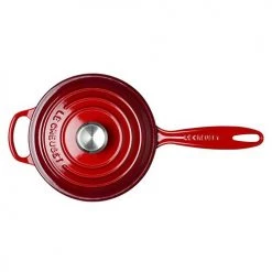 Le Creuset Signature Cerise Cast Iron 20cm Saucepan -POTS & PANS Sales 2022 211812006 LC Signature Cast Iron Saucepan 20cm Cerise 2