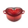 Le Creuset Cerise Signature Cast Iron Heart Casserole -POTS & PANS Sales 2022 21401200602455 Le Creuset Signature Heart Casserole