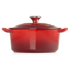 Le Creuset Cerise Signature Cast Iron Heart Casserole -POTS & PANS Sales 2022 21401200602455 Le Creuset Signature Heart Casserole 2