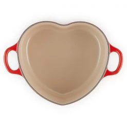 Le Creuset Cerise Signature Cast Iron Heart Casserole -POTS & PANS Sales 2022 21401200602455 Le Creuset Signature Heart Casserole 4