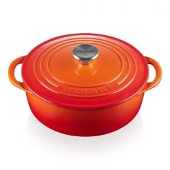 Le Creuset Volcanic Cast Iron 22cm Bistro Casserole -POTS & PANS Sales 2022 25045220902460 Le Creuset Cast Iron Bis Casserole 22cm Volcanic 1