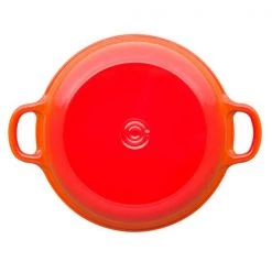 Le Creuset Volcanic Cast Iron 26cm Shallow Casserole With Multifunction Lid -POTS & PANS Sales 2022 25111260902460 Le Creuset Shallow Casserole With Lid 26cm Volcanic 3