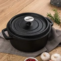 Tramontina Pre-Seasoned 24cm Cast Iron Casserole -POTS & PANS Sales 2022 31700021 Tramontina Pre seasoned casserole 24cm 1