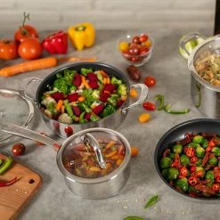 Kuhn Rikon Allround 3 Piece Cookware Set With Glass Lids -POTS & PANS Sales 2022 37482 Kuhn Rikon Allround 3 piece cookware set 4