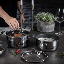 Kuhn Rikon Peak Multi-Ply 20cm / 3L Saucepan With Glass Lid -POTS & PANS Sales 2022 37652 Kuhn Rikon Peak saucepan 20cm 3 0L with glass lid 4