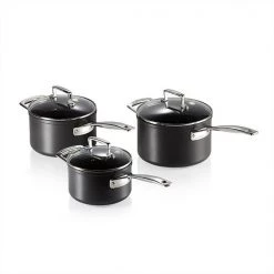 Le Creuset Toughened Non-Stick 3 Piece Saucepan Set
