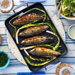 Le Creuset Toughened Non-Stick 35cm Ribbed Rectangular Grill -POTS & PANS Sales 2022 52107350010101 Le Creuset Toughened Non Stick Ribbed Rectangular Grill 35cm 3