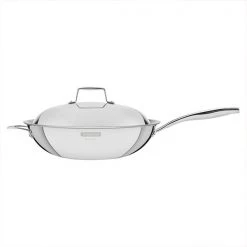 Tramontina Grano 32cm 3-ply Stainless Steel Non-Stick Wok With Lid