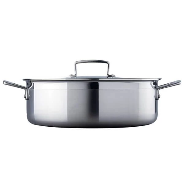 Le Creuset 3-Ply Stainless Steel 28cm Sauteuse Pan 4 Le Creuset 3-Ply Stainless Steel 28cm Sauteuse Pan - Image 2