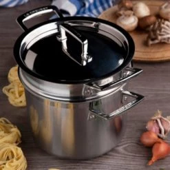 Le Creuset 3-ply Stainless Steel 20cm Pasta Pot -POTS & PANS Sales 2022 962005201 3 ply 20cm Pasta Pot 5