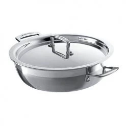 Le Creuset 3-ply Stainless Steel 26cm Shallow Casserole 10 Le Creuset 3-ply Stainless Steel 26cm Shallow Casserole -POTS & PANS Sales 2022 962028260 LC 3 Ply 26cm Shallow Casserole 1
