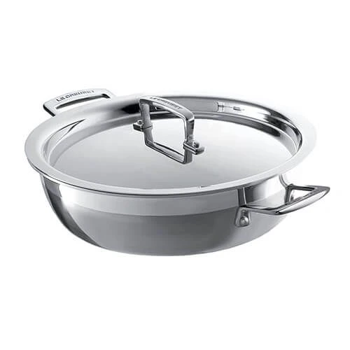 Le Creuset 3-ply Stainless Steel 26cm Shallow Casserole 5 Le Creuset 3-ply Stainless Steel 26cm Shallow Casserole - Image 3