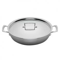 Le Creuset 3-ply Stainless Steel 30cm Shallow Casserole -POTS & PANS Sales 2022 962028300 Le Creuset 3Ply 30cm Shallow Casserole 1