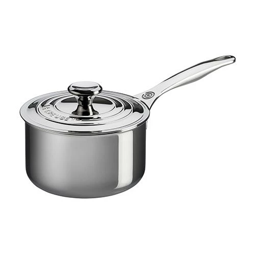 Le Creuset Signature Stainless Steel 18cm Saucepan With Lid 4 Le Creuset Signature Stainless Steel 18cm Saucepan With Lid - Image 2
