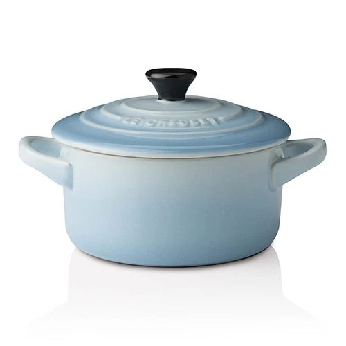 Le Creuset Coastal Blue Stoneware Petite Round Casserole 3 Le Creuset Coastal Blue Stoneware Petite Round Casserole