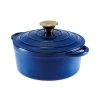Barbary & Oak 20cm Round Casserole Cast Iron Blue -POTS & PANS Sales 2022 BO800250BLU Barbary And Oak 20cm Round Casserole Cast Iron Blue