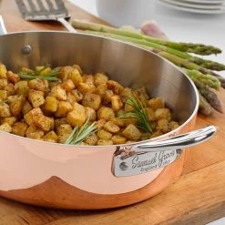 Samuel Groves Copper Induction 26cm Saute Pan With Lid -POTS & PANS Sales 2022 C4P0116RH Samuel Groves 26cm Copper Induction Sautepan with Lid 3