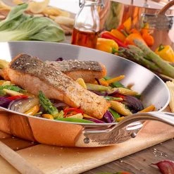 Samuel Groves Copper Induction 20cm Frying Pan 9 Samuel Groves Copper Induction 20cm Frying Pan -POTS & PANS Sales 2022 C4P0124RH Samuel Groves 20cm Copper Induction Frypan 3