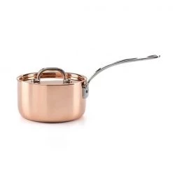 Samuel Groves Copper Induction 16cm Saucepan With Lid -POTS & PANS Sales 2022 C4P0502RH Samuel Groves 16cm Copper Induction Saucepan with Lid 2