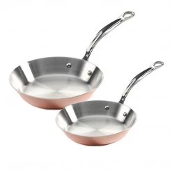 Samuel Groves Copper Induction 2 Piece Frypan Set 26cm & 28cm