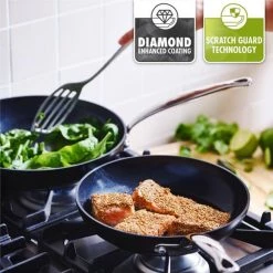 Greenpan Barcelona Ceramic Non-Stick 24cm & 28cm Frying Pan Set -POTS & PANS Sales 2022 CC000082 001 GreenPan Barcelona Cermaic Non Stick Twin Frying Pan Set 3