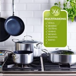 GreenPan Barcelona Evershine 26cm Shallow Casserole With Lid 10 GreenPan Barcelona Evershine 26cm Shallow Casserole With Lid -POTS & PANS Sales 2022 CC000846 001 GreenPan Barcelona Evershine 26cm Shallow Casserole With Lid 3