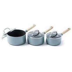 GreenPan Mayflower 3 Piece Saucepan Set With Lids