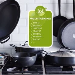 GreenPan Craft 30cm Sauté Pan With Lid -POTS & PANS Sales 2022 CC002268 001 GreenPan Craft 30cm Saute Pan with Lid 2