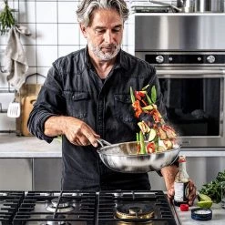 KitchenAid Multi-Ply Stainless Steel 3ply 28cm Wok With Lid -POTS & PANS Sales 2022 CC003254 001 KitchenAid Multi Ply Stainless Steel 3ply Covered 28cm Wok 4