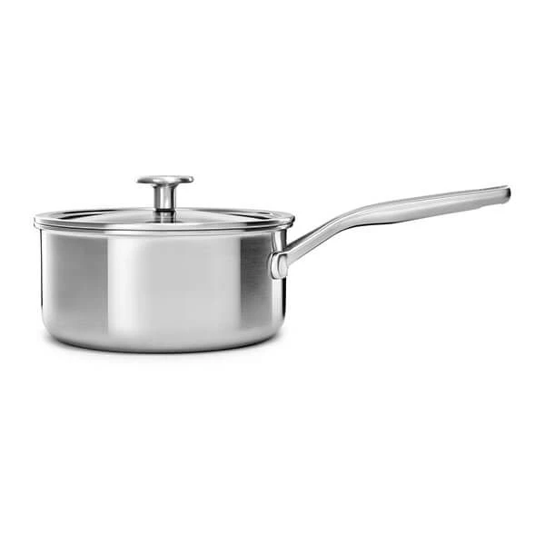 KitchenAid Multi-Ply Stainless Steel 3ply 16cm Saucepan With Lid 3 KitchenAid Multi-Ply Stainless Steel 3ply 16cm Saucepan With Lid