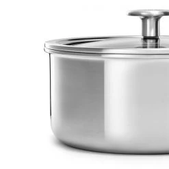 KitchenAid Multi-Ply Stainless Steel 3ply 18cm Saucepan With Lid -POTS & PANS Sales 2022 CC003257 001 KitchenAid MultiPly Stainless Steel 3ply 18cm Covered Saucepan 2