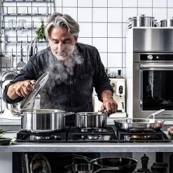 KitchenAid Multi-Ply Stainless Steel 3ply 18cm Saucepan With Lid -POTS & PANS Sales 2022 CC003257 001 KitchenAid MultiPly Stainless Steel 3ply 18cm Covered Saucepan 4