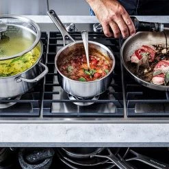 KitchenAid Multi-Ply Stainless Steel 3ply 18cm Saucepan With Lid -POTS & PANS Sales 2022 CC003257 001 KitchenAid MultiPly Stainless Steel 3ply 18cm Covered Saucepan 5