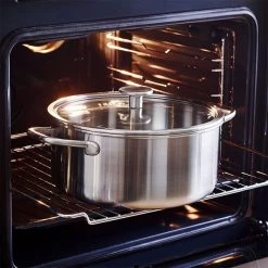 KitchenAid Multi-Ply Stainless Steel 3ply 24cm Casserole With Lid -POTS & PANS Sales 2022 CC003260 001 KitchenAid MultiPly Stainless Steel 3ply 24cm Covered Casserole 4