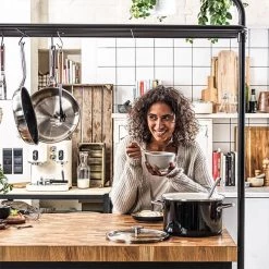 KitchenAid Steel Core Enamel Onyx Black 16cm Saucepan With Lid 12 KitchenAid Steel Core Enamel Onyx Black 16cm Saucepan With Lid -POTS & PANS Sales 2022 CC003285 001 KitchenAid Steel Core Enamel Covered Saucepan 16cm Onyx Black and Cream 4