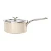 KitchenAid Steel Core Enamel Almond Cream 16cm Saucepan With Lid -POTS & PANS Sales 2022 CC003286 001 KitchenAid Steel Core Enamel Covered 16cm Saucepan Almond Cream
