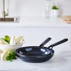 GreenPan Smart Shape Aluminium Non-Stick 20cm & 28cm Frying Pan Set -POTS & PANS Sales 2022 CC003563001 GreenPan Smart Shape Non Stick Frying Pan Set 4