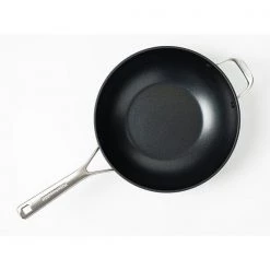 KitchenAid Forged Hardened Aluminium 30cm Wok With Helper Handle -POTS & PANS Sales 2022 CC003584 001 KitchenAid Forged Hardened Aluminium Open 30cm Wok with Helper Handle 1
