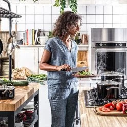 KitchenAid Steel Core Enamel Onyx Black 3 Piece Saucepan Set 16/18/20cm -POTS & PANS Sales 2022 CC003PCSETOB KitchenAid Steel Core Enamel 3 Piece Set 16 18 20cm Saucepans Onyx Black and Cream 5