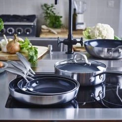 GreenPan Geneva 3-Ply Stainless Steel Non-Stick 20cm Frypan -POTS & PANS Sales 2022 CC004778001 Greenpan Geneva 3 Ply Non Stick 20cm Frypan 2