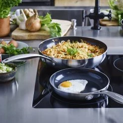 GreenPan Geneva 3-Ply Stainless Steel Non-Stick 20cm Frypan -POTS & PANS Sales 2022 CC004778001 Greenpan Geneva 3 Ply Non Stick 20cm Frypan 3