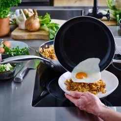 GreenPan Geneva 3-Ply Stainless Steel Non-Stick 20cm & 28cm Frying Pan Set -POTS & PANS Sales 2022 CC004783001 Greenpan Geneva 3 Ply Non Stick Frypan Set 2