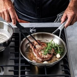 KitchenAid Multi-Ply Stainless Steel 24cm & 28cm Frying Pan Set -POTS & PANS Sales 2022 CC004915001 KitchenAid Multi Ply Stainless Steel Frying Pan Set 2